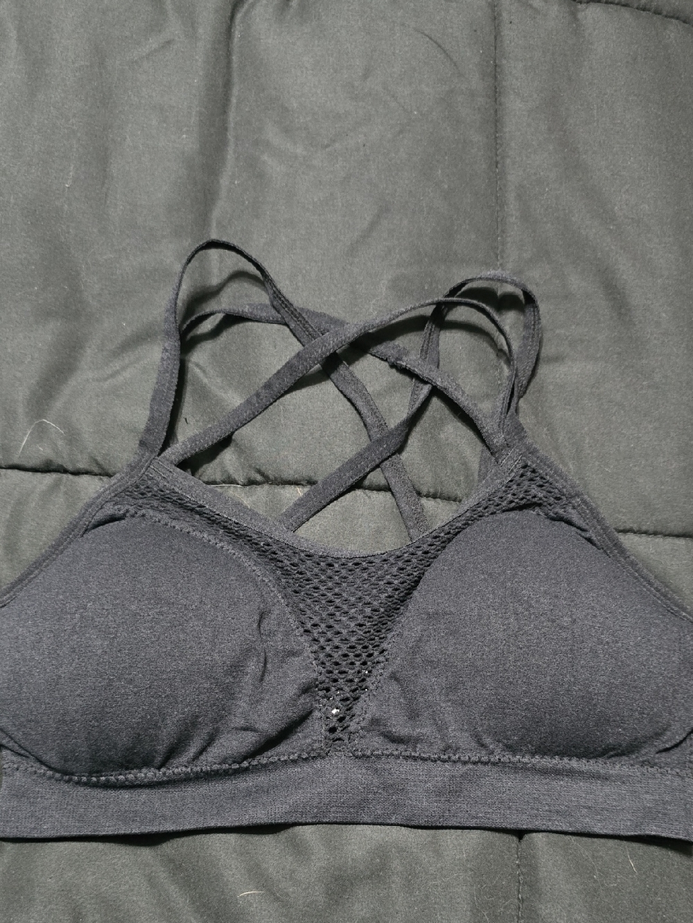 Black Strappy Mesh Bralette - Women Intimates & Sleepwear